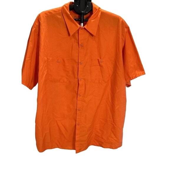 Red Kap‎ Shirt Mens 3XL Pocket Utility Workwear Industrial Uniform Streetwear - Picture 1 of 13